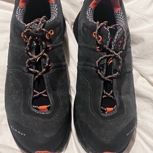 Brand New Raichle Mammut Women’s  Black Suede Approach Shoes with Orange Accents